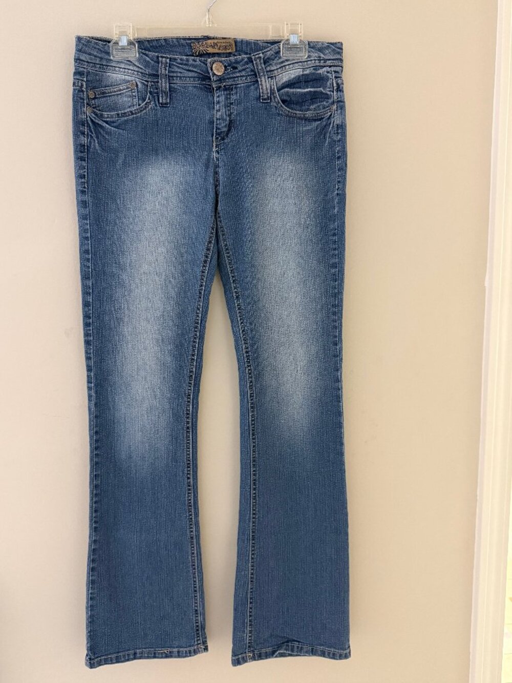 WALLFLOWER VINTAGE Y2K DENIM JEANS - SIZE 9 JUNIOR - STRETCH